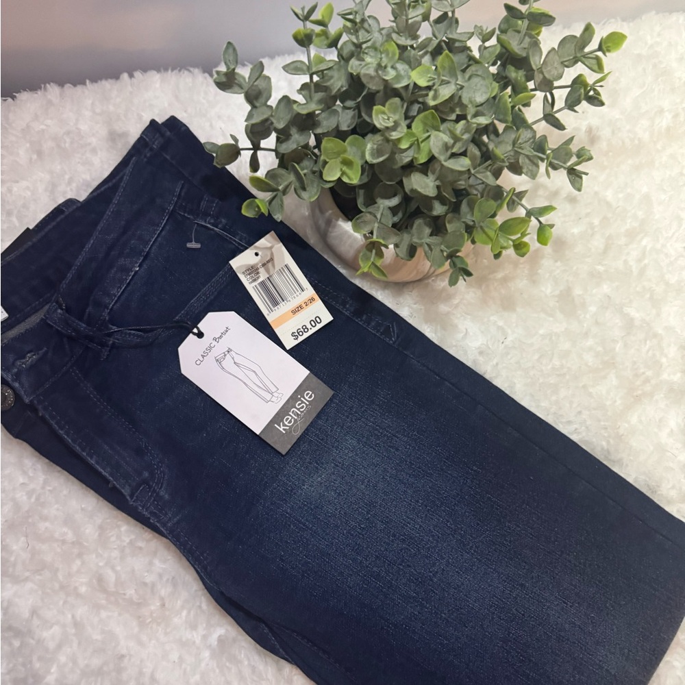 Kensie Women's Dark Blue Boot Cut Jeans